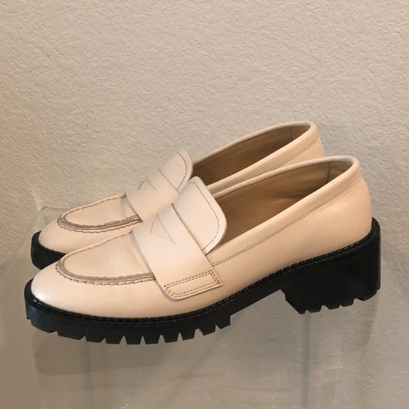 & Other Stories Shoes - & Other Stories Heeled Leather Platform Loafers